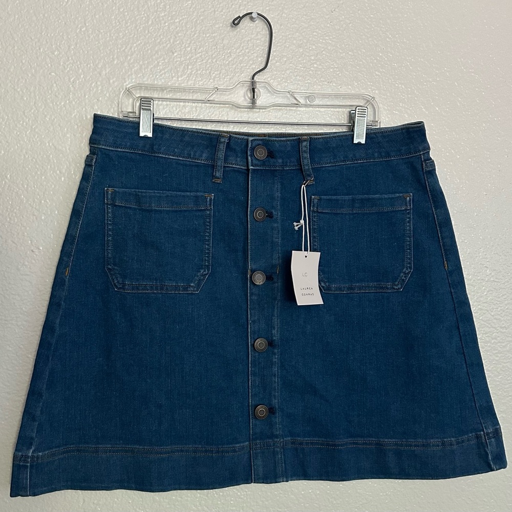 Lauren Conrad High Rise Denim Skirt